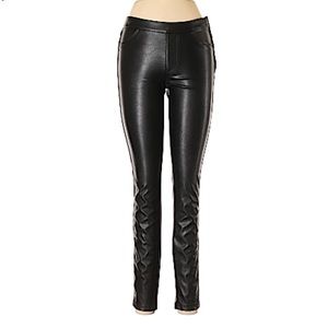 Amazing H&M faux leather skinny pants 6